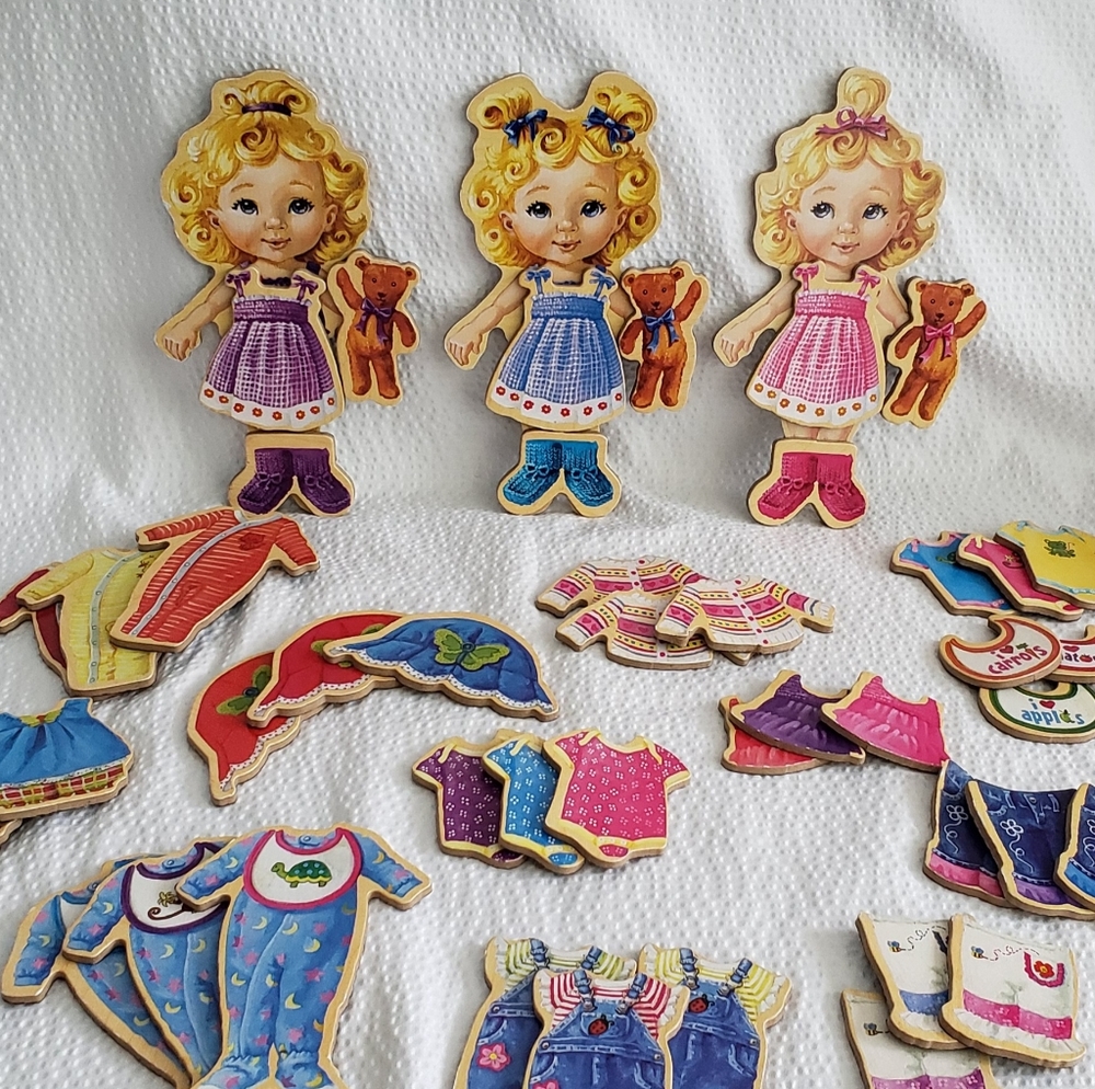 Teeny Tiny Triplets Magnetic Dolls